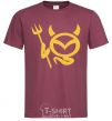 Men's T-Shirt Devil Mazda burgundy фото