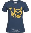 Women's T-shirt Devil Mazda navy-blue фото