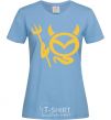 Women's T-shirt Devil Mazda sky-blue фото