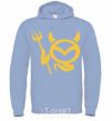 Men`s hoodie Devil Mazda sky-blue фото