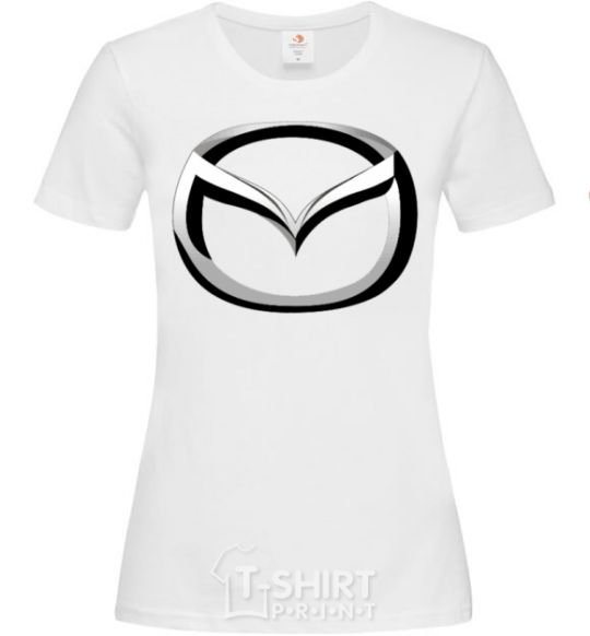 Женская футболка Mazda logo Белый фото