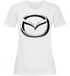 Женская футболка Mazda logo Белый фото