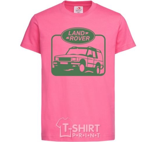 Kids T-shirt Land rover car heliconia фото