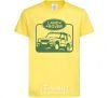 Kids T-shirt Land rover car cornsilk фото