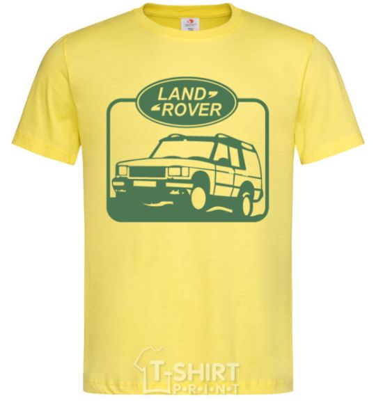 Men's T-Shirt Land rover car cornsilk фото