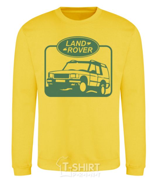 Свитшот Land rover car Солнечно желтый фото