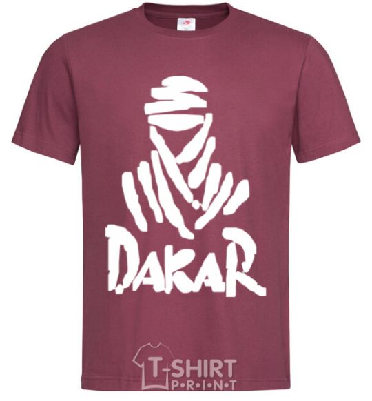 Men's T-Shirt Dakar burgundy фото