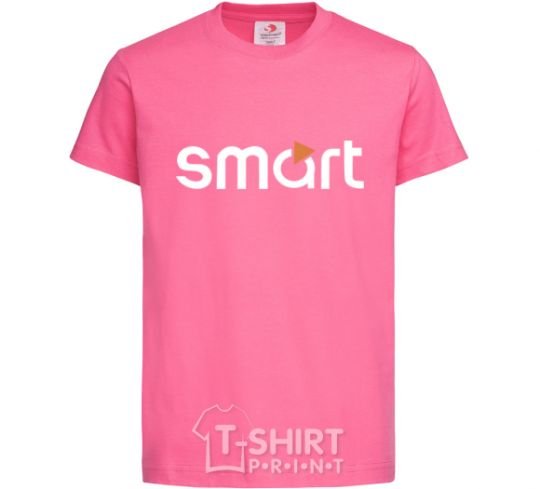 Детская футболка Smart logo Ярко-розовый фото