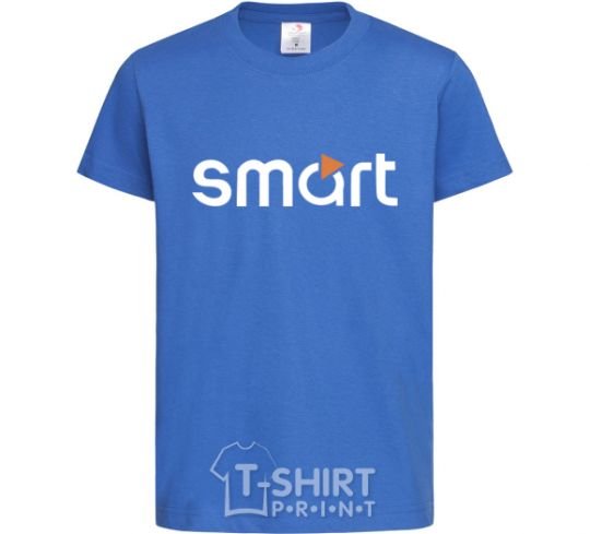 Kids T-shirt Smart logo royal-blue фото