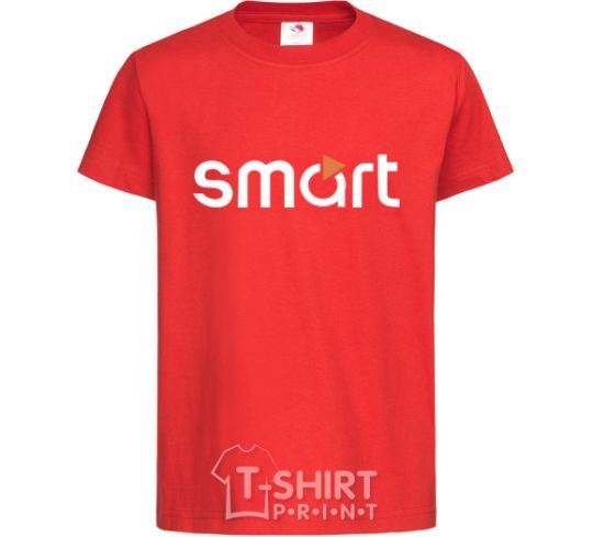 Детская футболка Smart logo Красный фото