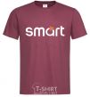 Мужская футболка Smart logo Бордовый фото
