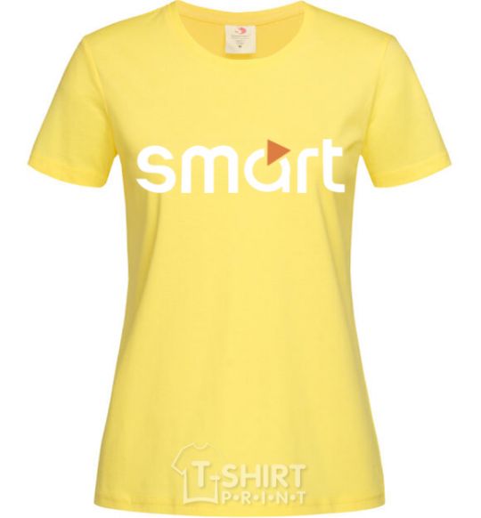 Women's T-shirt Smart logo cornsilk фото