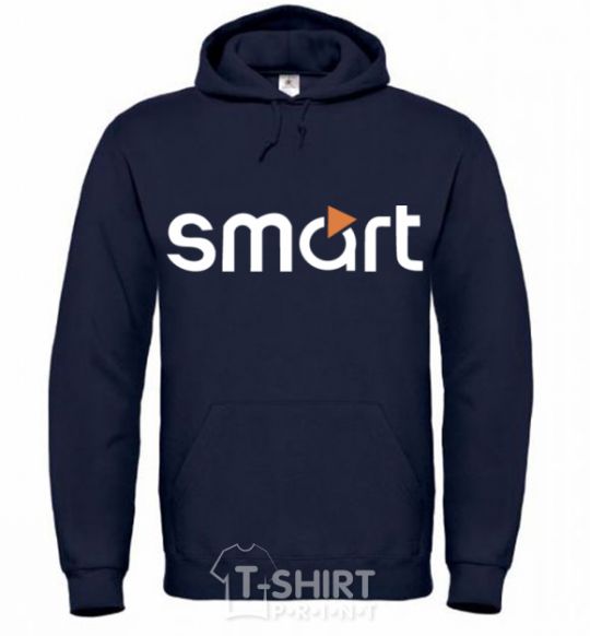 Men`s hoodie Smart logo navy-blue фото