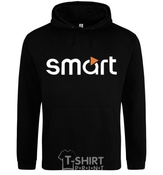 Men`s hoodie Smart logo black фото