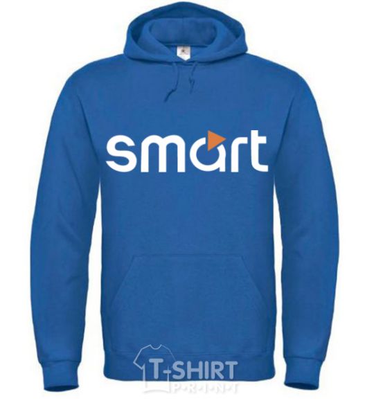 Men`s hoodie Smart logo royal фото