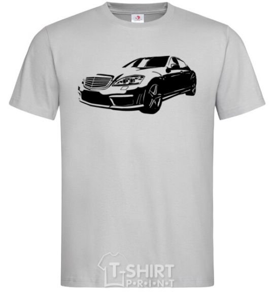 Men's T-Shirt Mercedes car grey фото