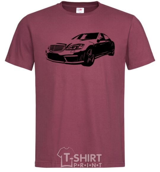 Men's T-Shirt Mercedes car burgundy фото