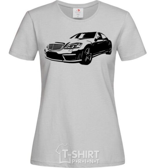 Women's T-shirt Mercedes car grey фото