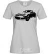 Women's T-shirt Mercedes car grey фото