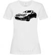 Women's T-shirt Mercedes car White фото