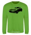 Sweatshirt Mercedes car orchid-green фото