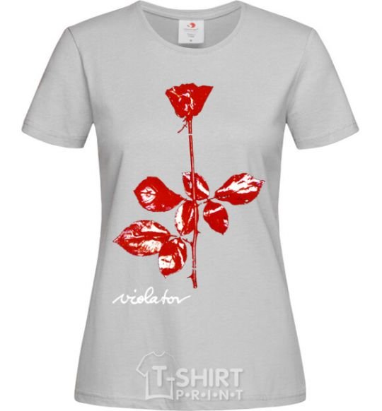 Women's T-shirt DepecheMode-Violator grey фото