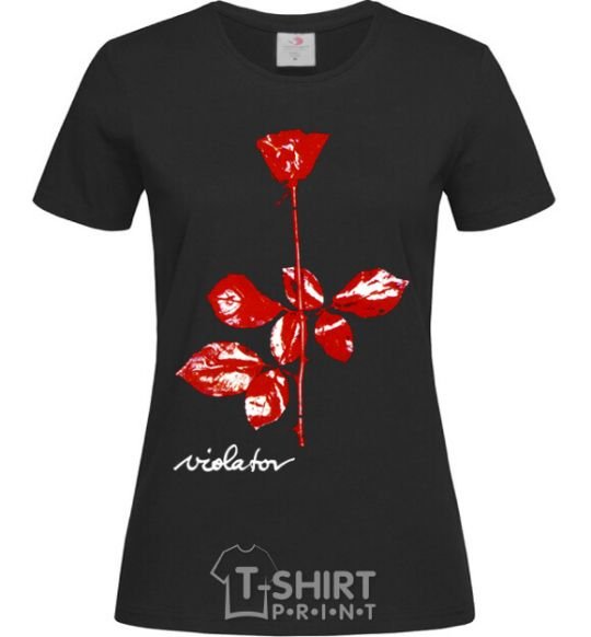 Women's T-shirt DepecheMode-Violator black фото