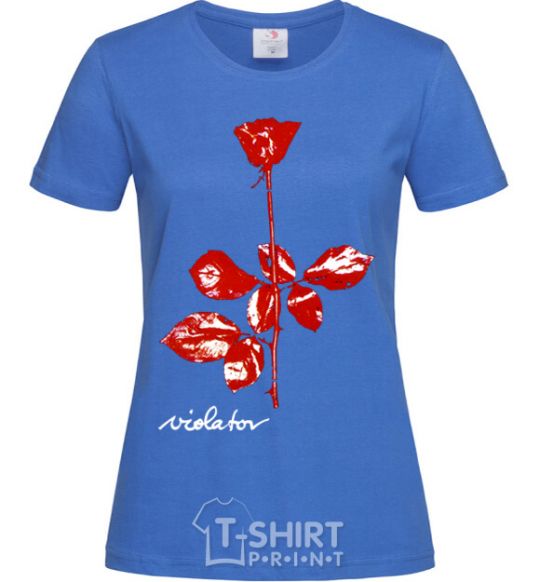 Women's T-shirt DepecheMode-Violator royal-blue фото