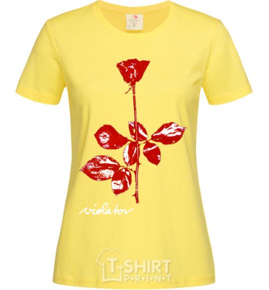 Women's T-shirt DepecheMode-Violator cornsilk фото