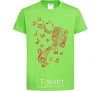 Kids T-shirt Music microphone orchid-green фото