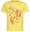 Men's T-Shirt Music microphone cornsilk фото