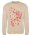 Sweatshirt Music microphone sand фото