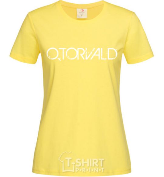Женская футболка Otorvald Лимонный фото