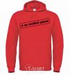 Men`s hoodie I'm in favor of any movement bright-red фото