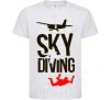 Kids T-shirt Sky diving White фото