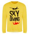 Sweatshirt Sky diving yellow фото