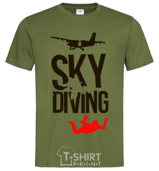 Men's T-Shirt Sky diving millennial-khaki фото