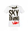 Men's T-Shirt Sky diving White фото