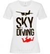 Women's T-shirt Sky diving White фото