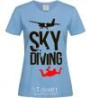 Women's T-shirt Sky diving sky-blue фото