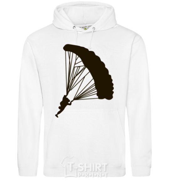 Men`s hoodie Skydiver White фото