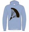 Men`s hoodie Skydiver sky-blue фото