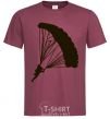 Men's T-Shirt Skydiver burgundy фото