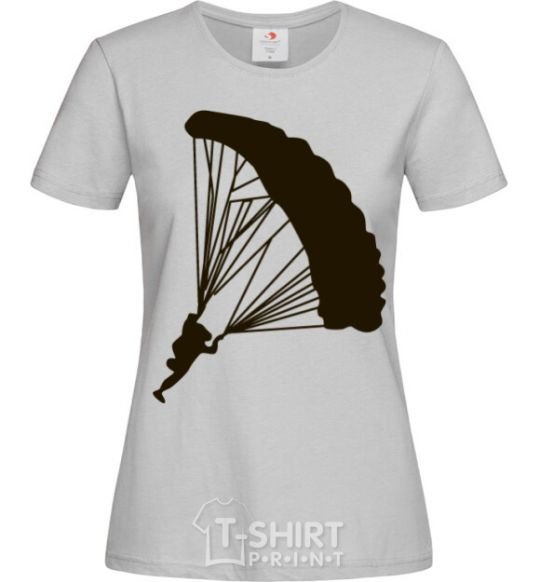 Women's T-shirt Skydiver grey фото