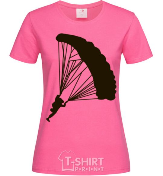 Women's T-shirt Skydiver heliconia фото