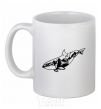 Ceramic mug Whale of a mountain White фото
