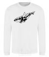 Sweatshirt Whale of a mountain White фото