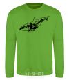 Sweatshirt Whale of a mountain orchid-green фото