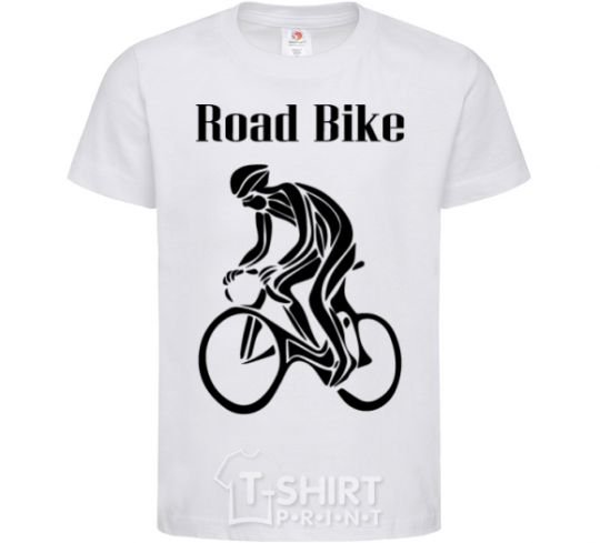 Kids T-shirt Road bike White фото
