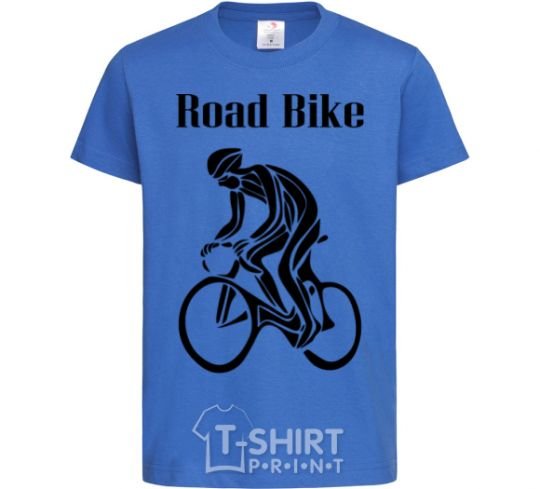 Детская футболка Road bike Ярко-синий фото